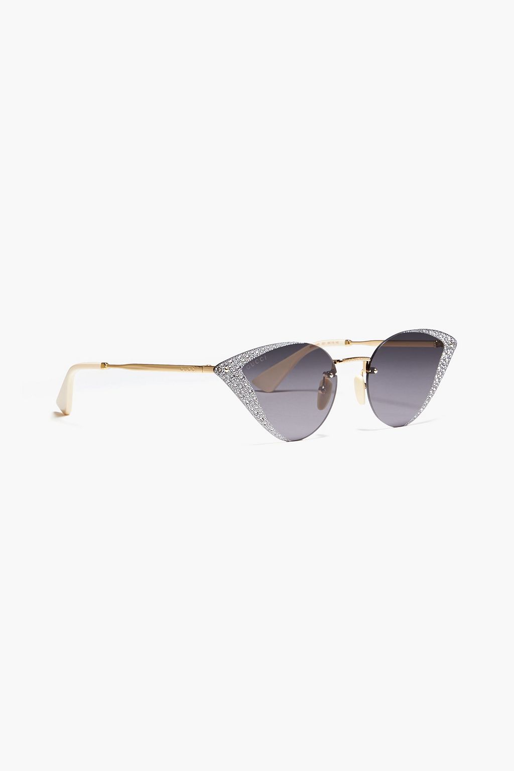 GUCCI Cat-eye crystal-embellished acetate sunglasses
