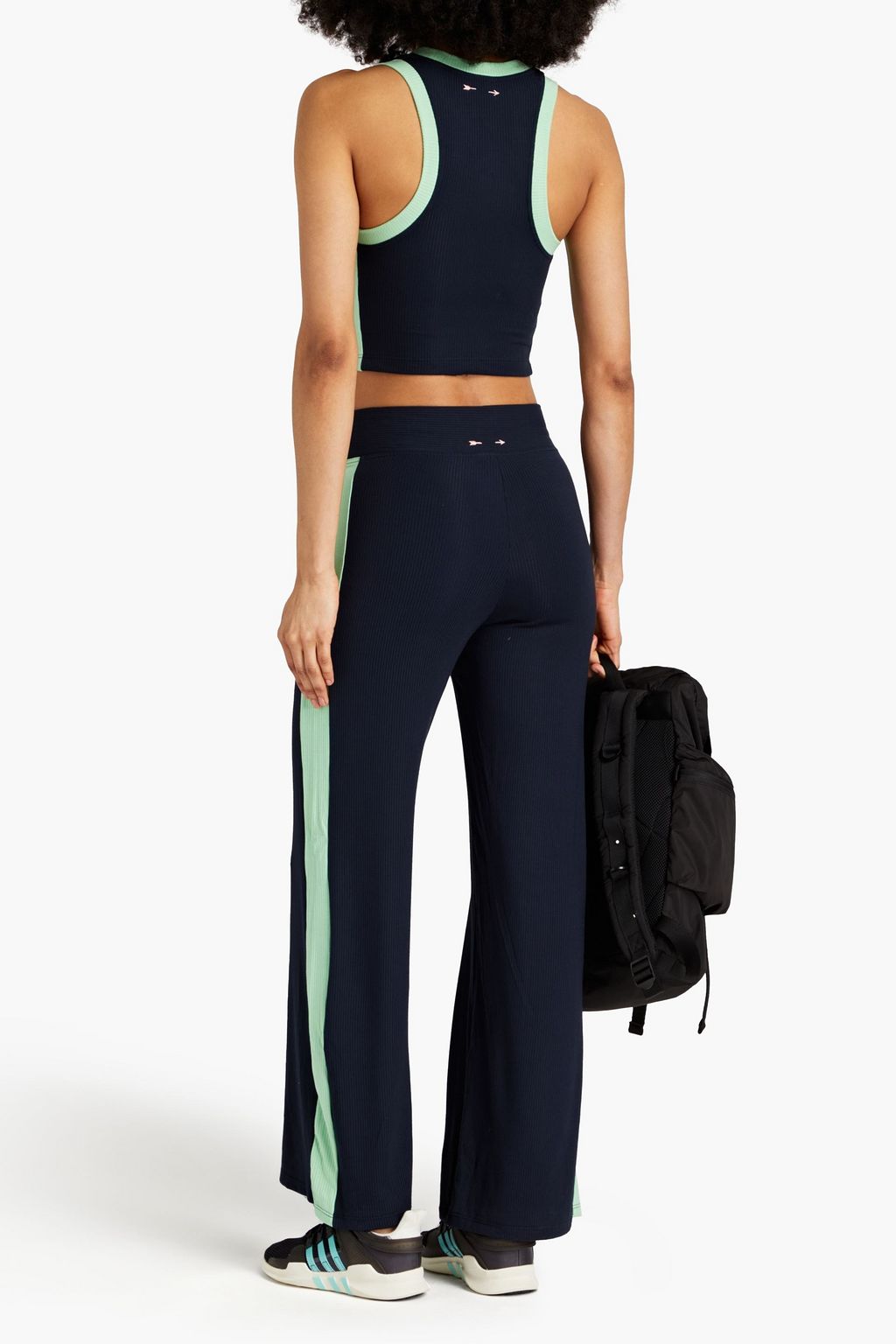 THE UPSIDE Solstice Soleil ribbed stretch-modal track pants