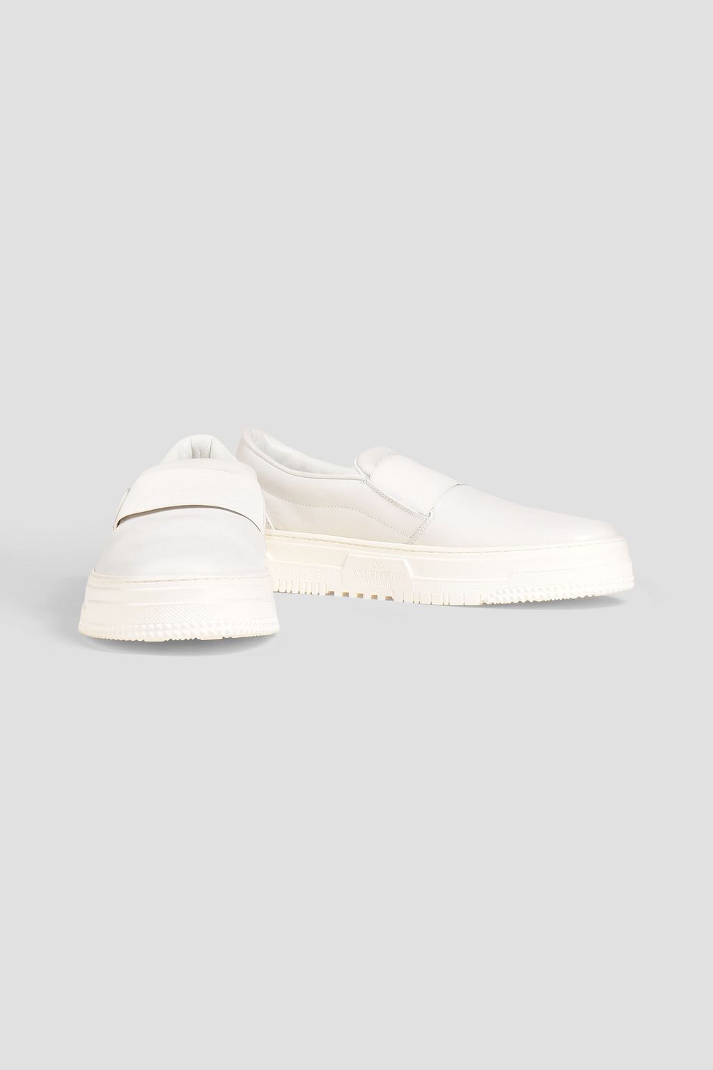 VALENTINO GARAVANI Leather slip-on sneakers