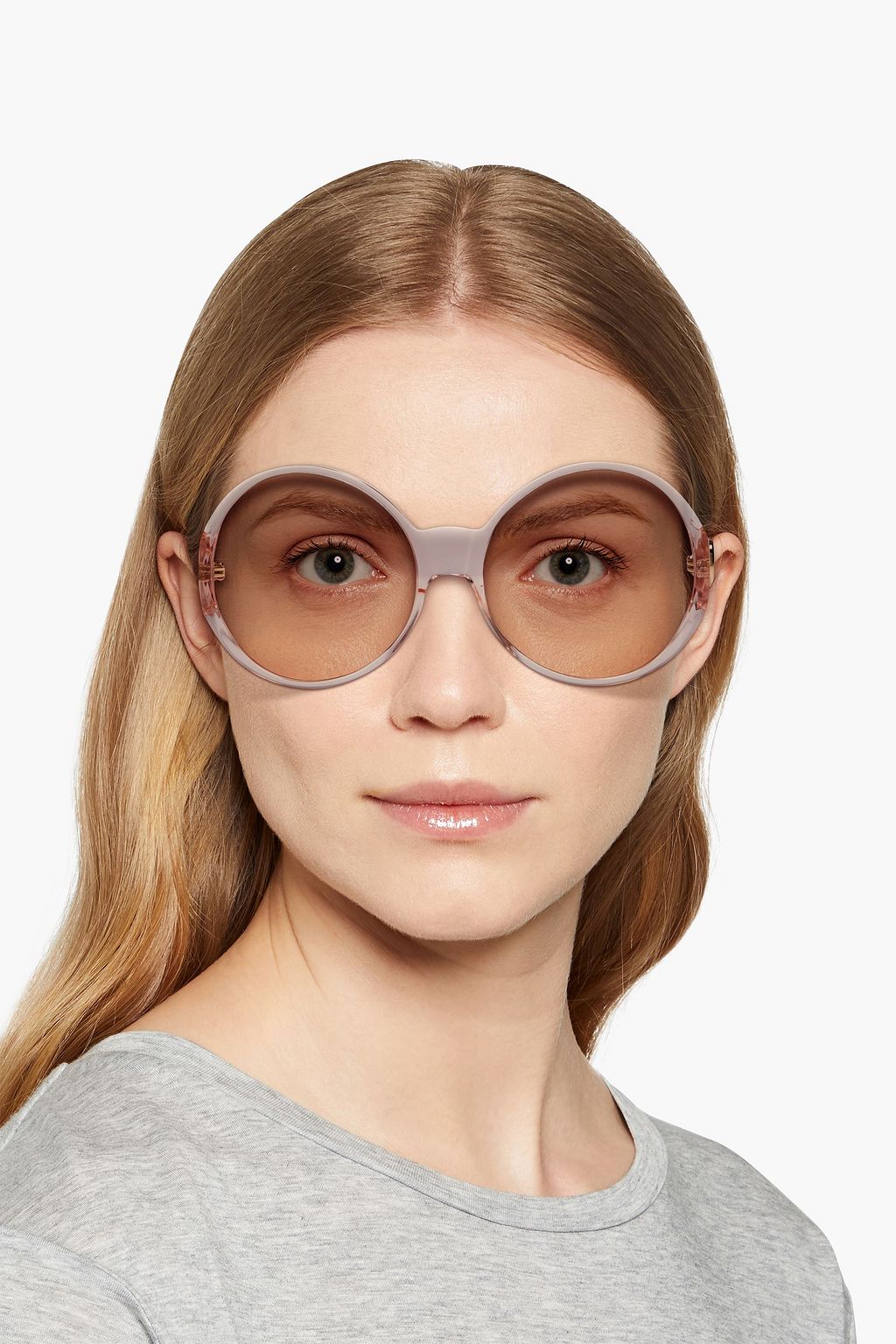 GUCCI Round-frame acetate sunglasses