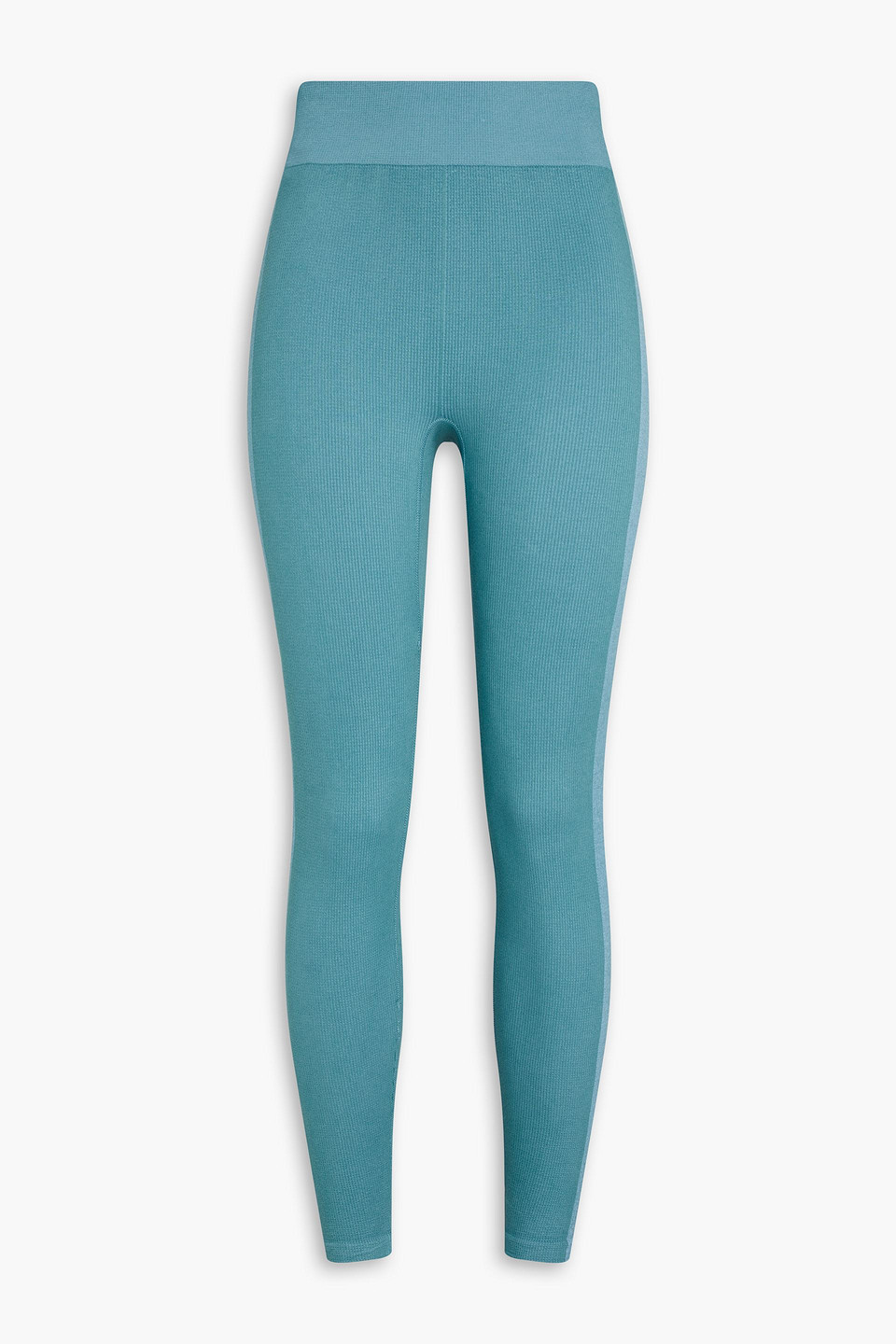 The Upside Soft Seamless Stretch-woven Leggings In Teal