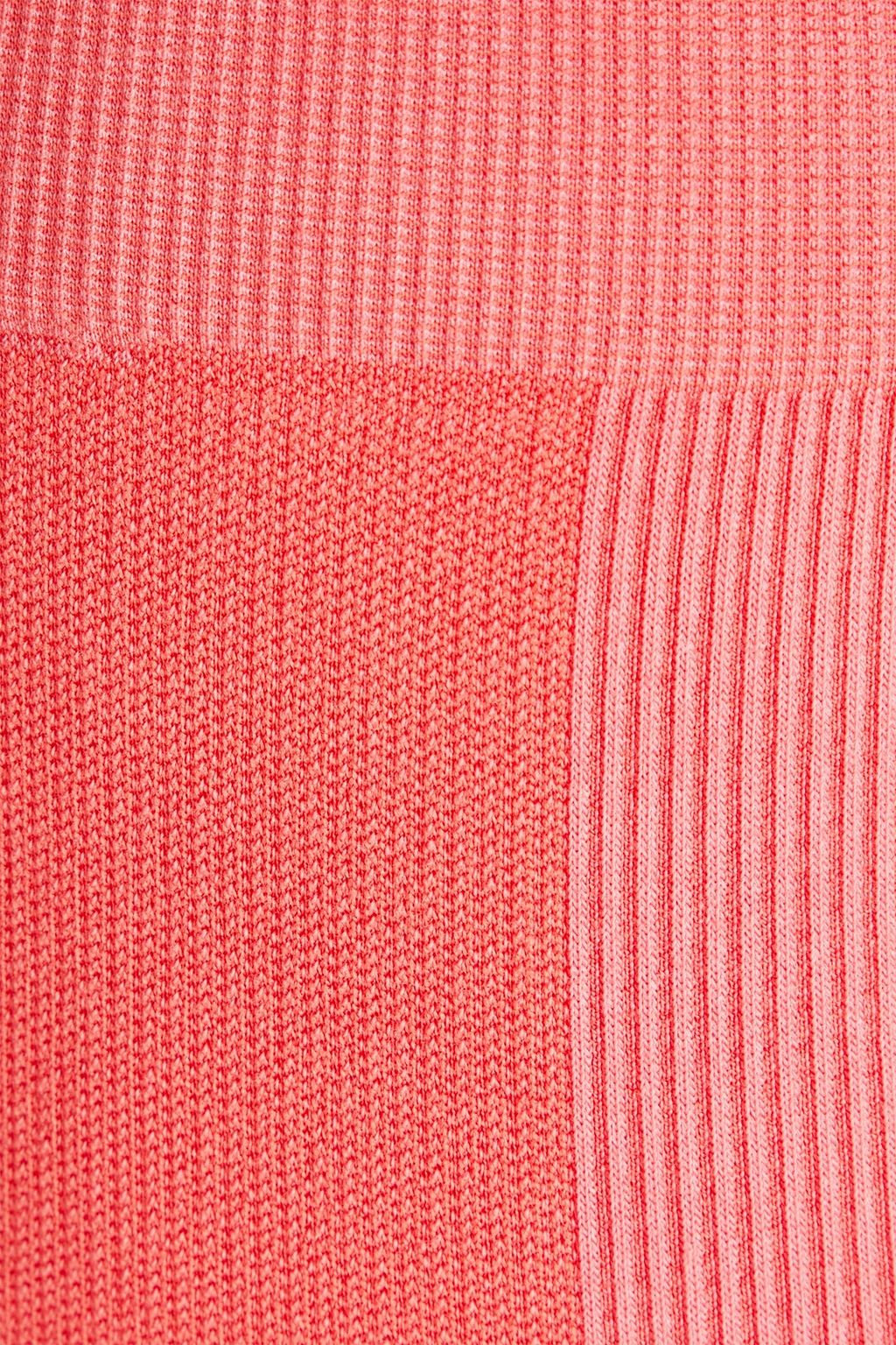 THE UPSIDE Two-tone ribbed jersey shorts
