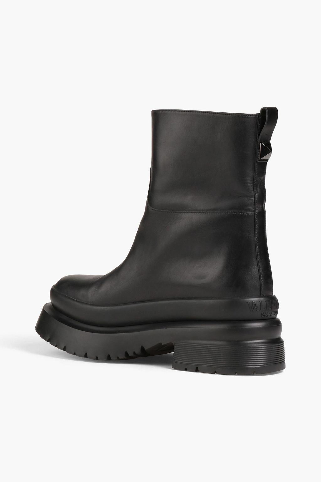 VALENTINO GARAVANI 로만 스터드 가죽 부츠