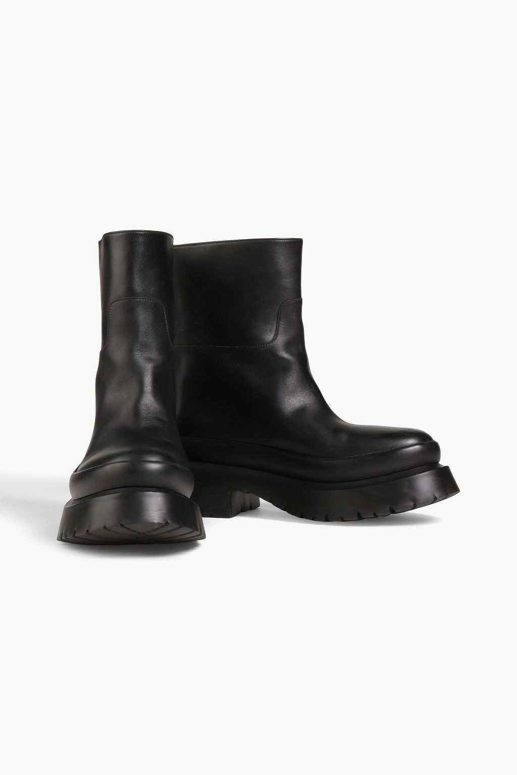 VALENTINO GARAVANI 로만 스터드 가죽 부츠