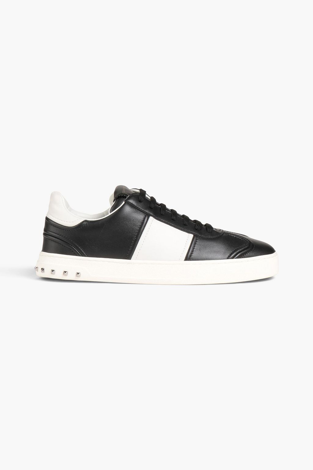 dø dal Ruddy VALENTINO GARAVANI Rockstud two-tone leather sneakers | Sale up to 70% off  | THE OUTNET