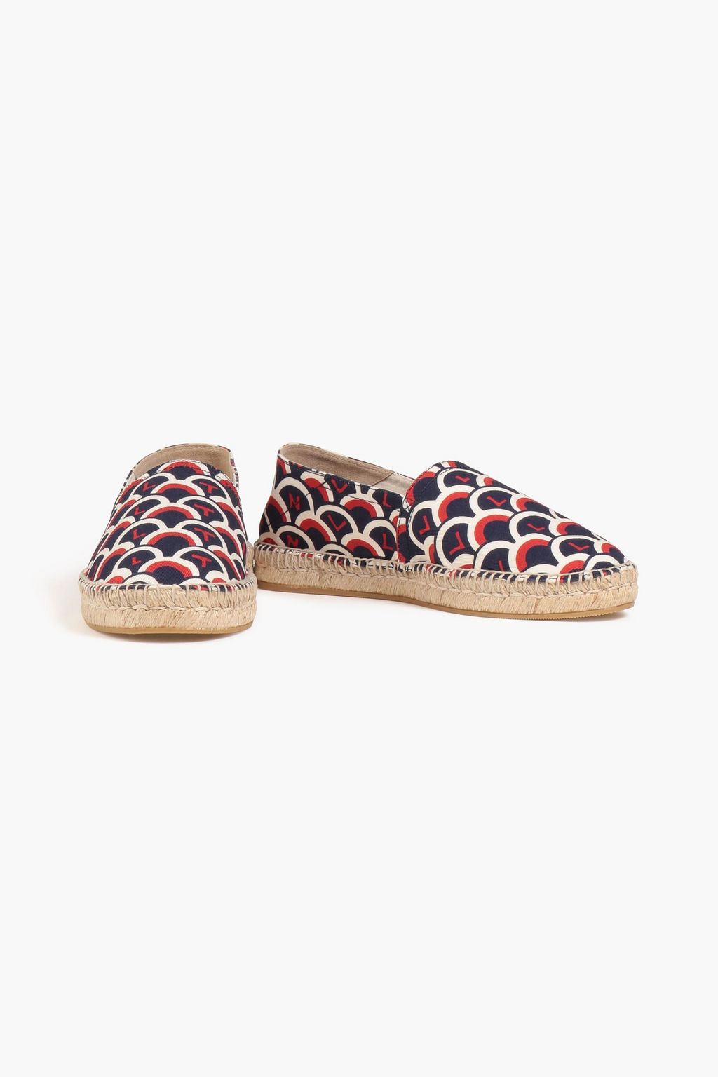 VALENTINO GARAVANI Printed canvas espadrilles