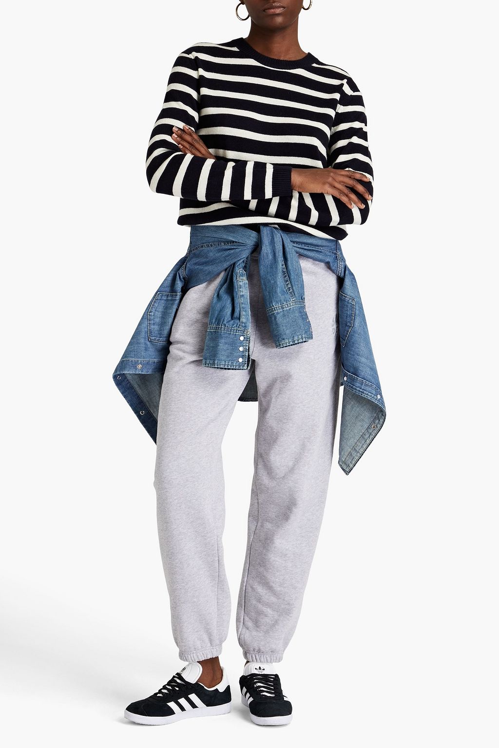 CHINTI & PARKER Gestreifter Pullover aus einer Woll-Kaschmirmischung