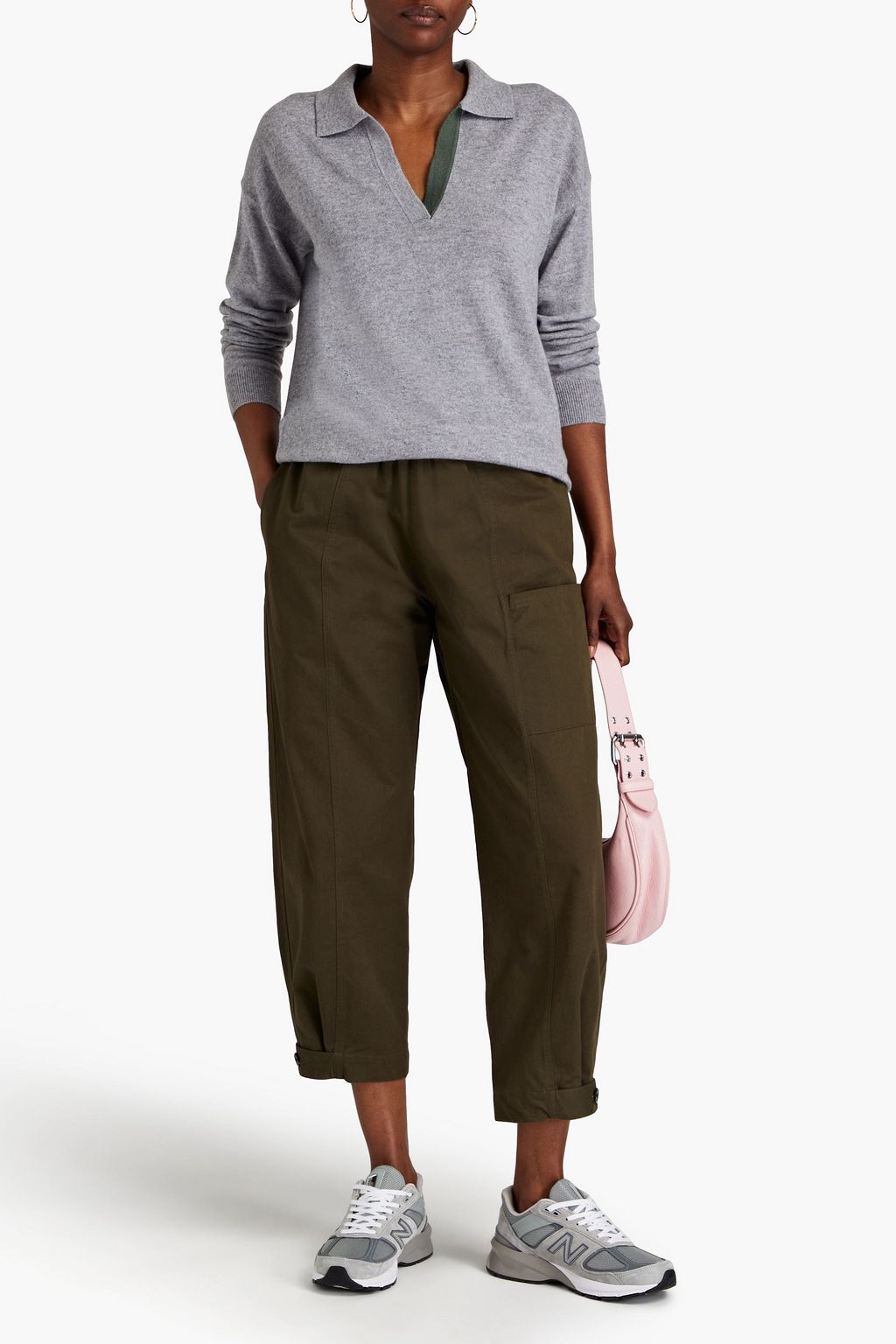 CHINTI & PARKER Mélange wool and cashmere-blend sweater