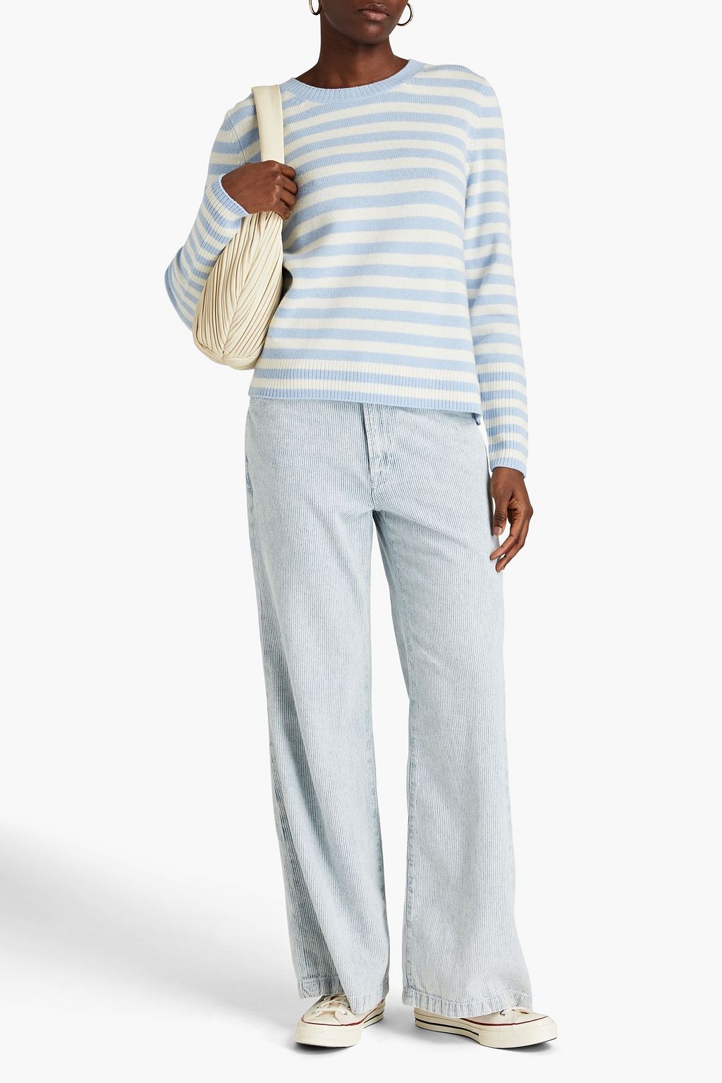 CHINTI & PARKER Striped wool and cashmere-blend sweater
