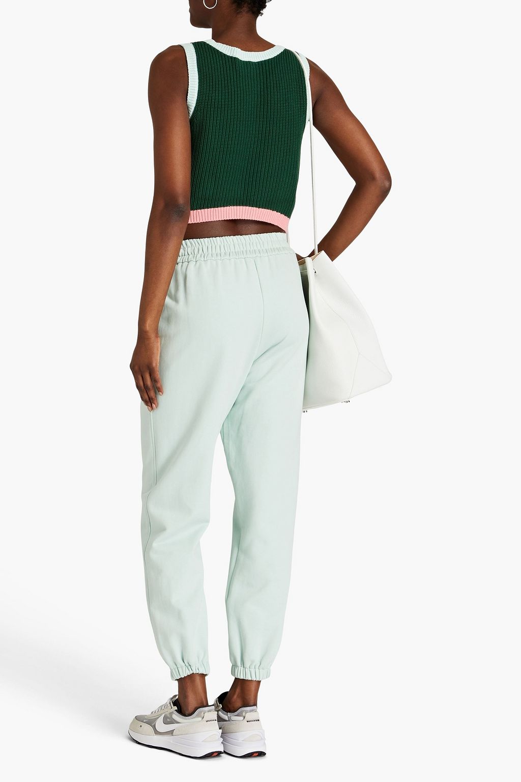 THE UPSIDE Atlas Airi cropped ribbed cotton top