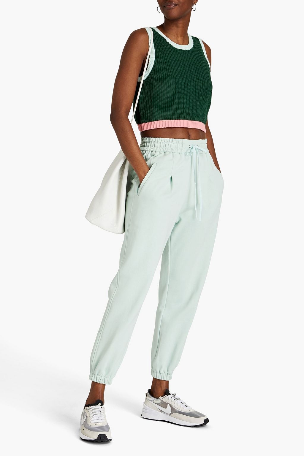 THE UPSIDE Atlas Airi cropped ribbed cotton top