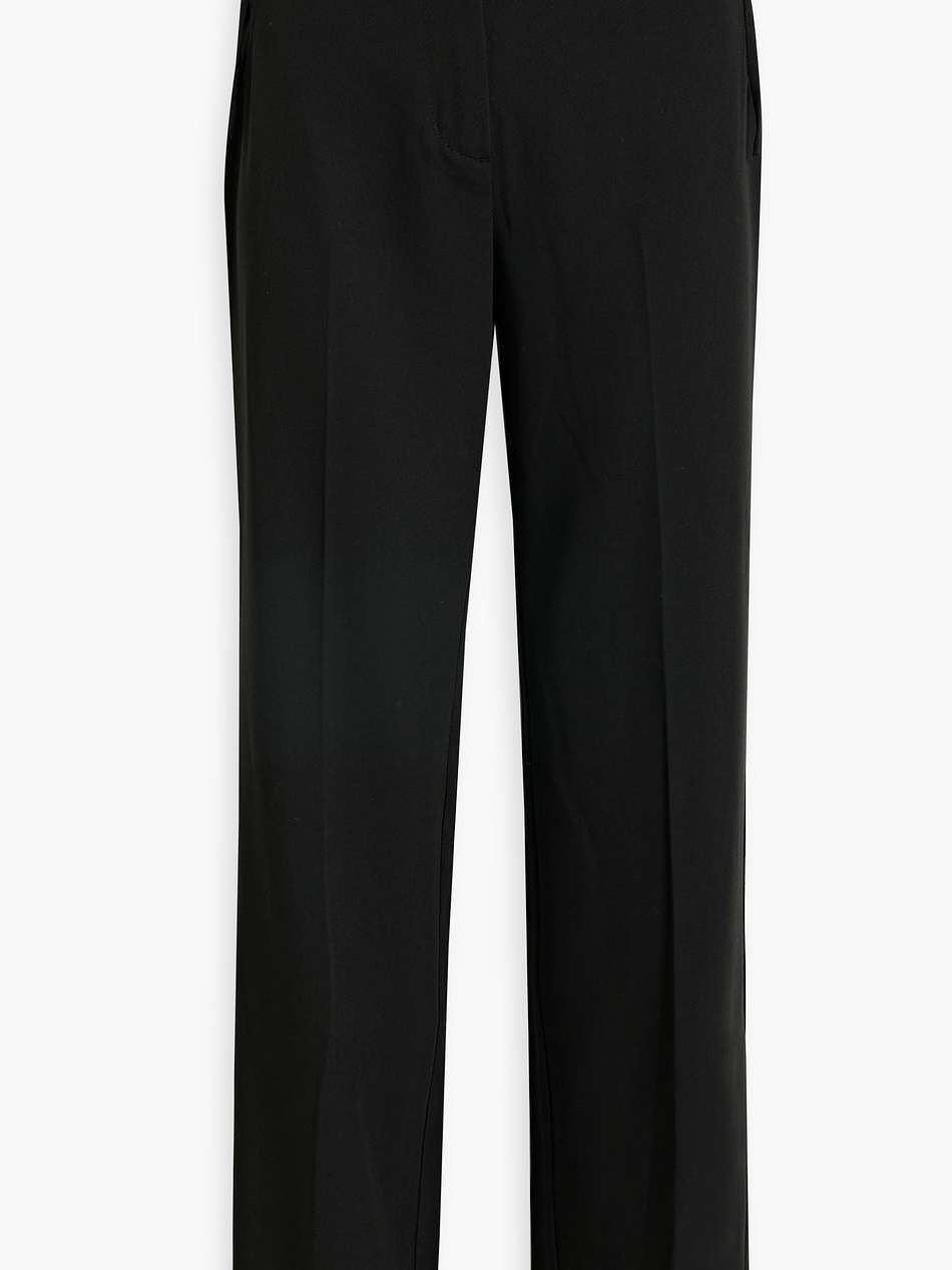 raya lace-up twill wide-leg pants