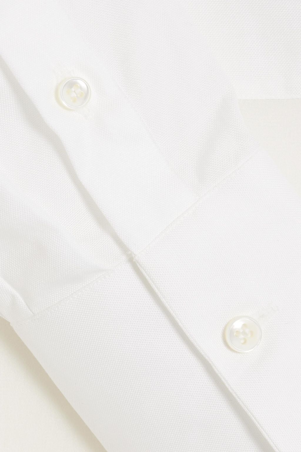 VALENTINO GARAVANI Cotton Oxford and silk-chiffon shirt