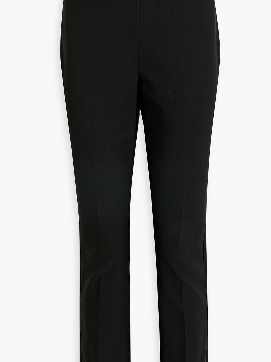 cotton-blend twill slim-leg pants