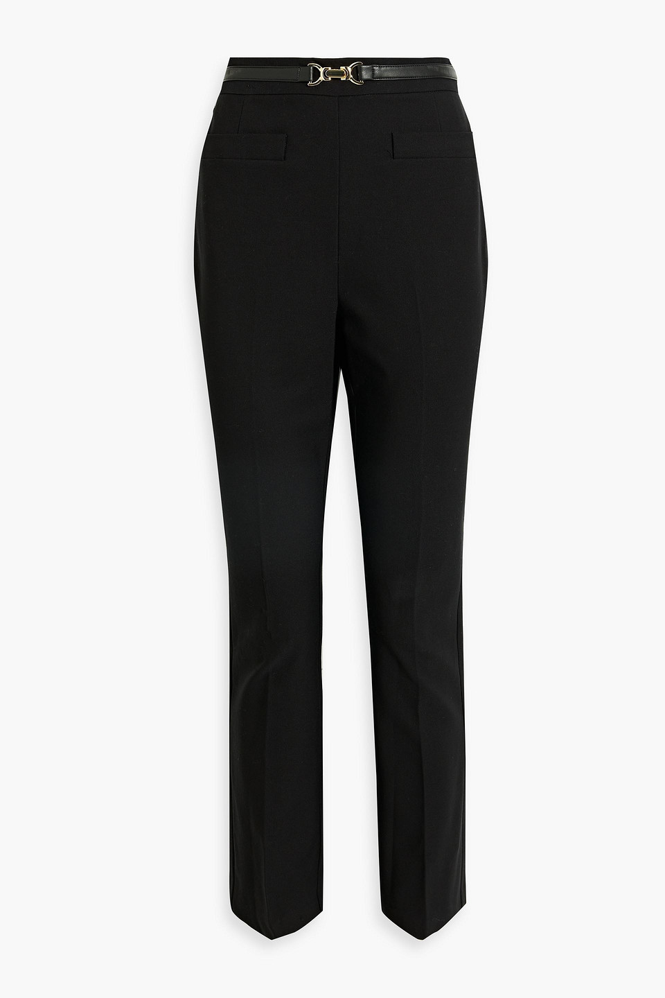 Derek Lam 10 Crosby Cotton-blend Twill Slim-leg Pants In Black