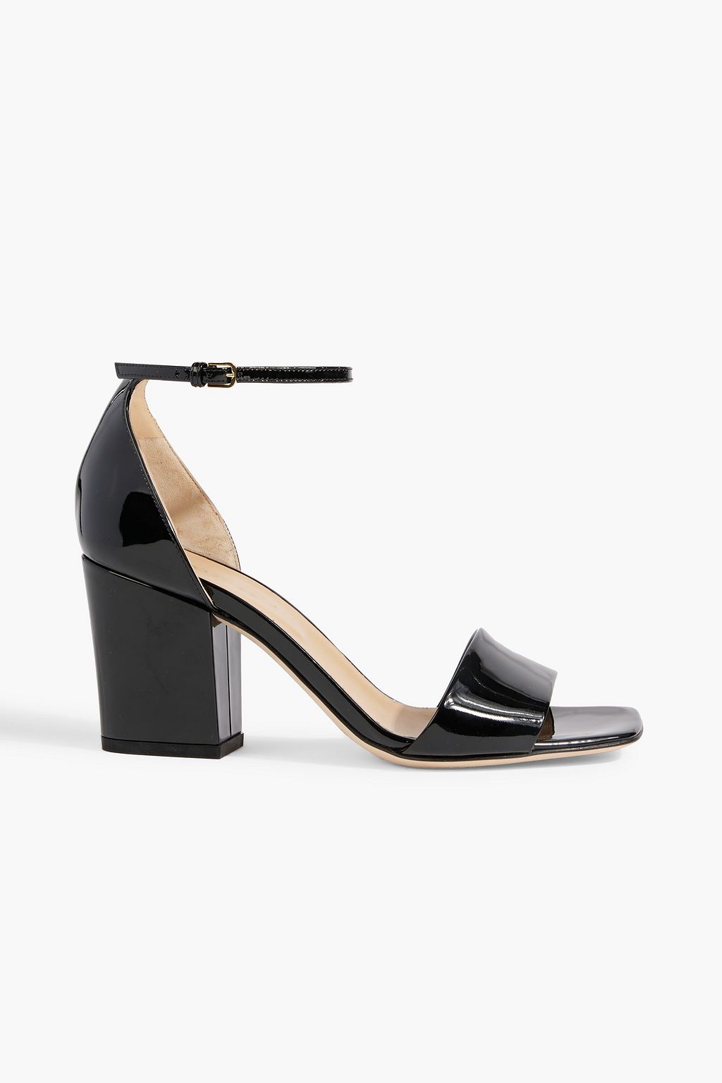 SERGIO ROSSI Virginia 75 patent-leather sandals | THE OUTNET