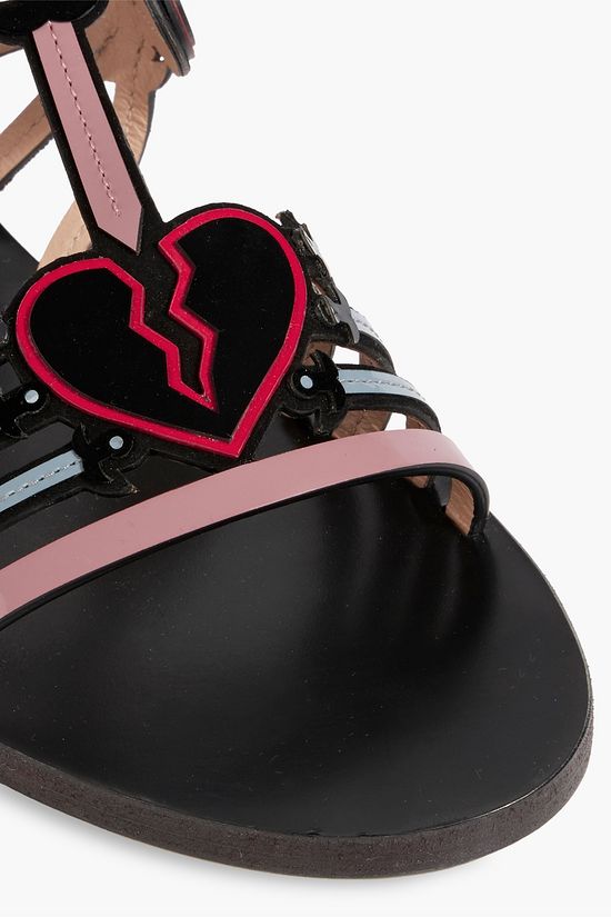 VALENTINO GARAVANI Broken Heart patentleather sandals THE
