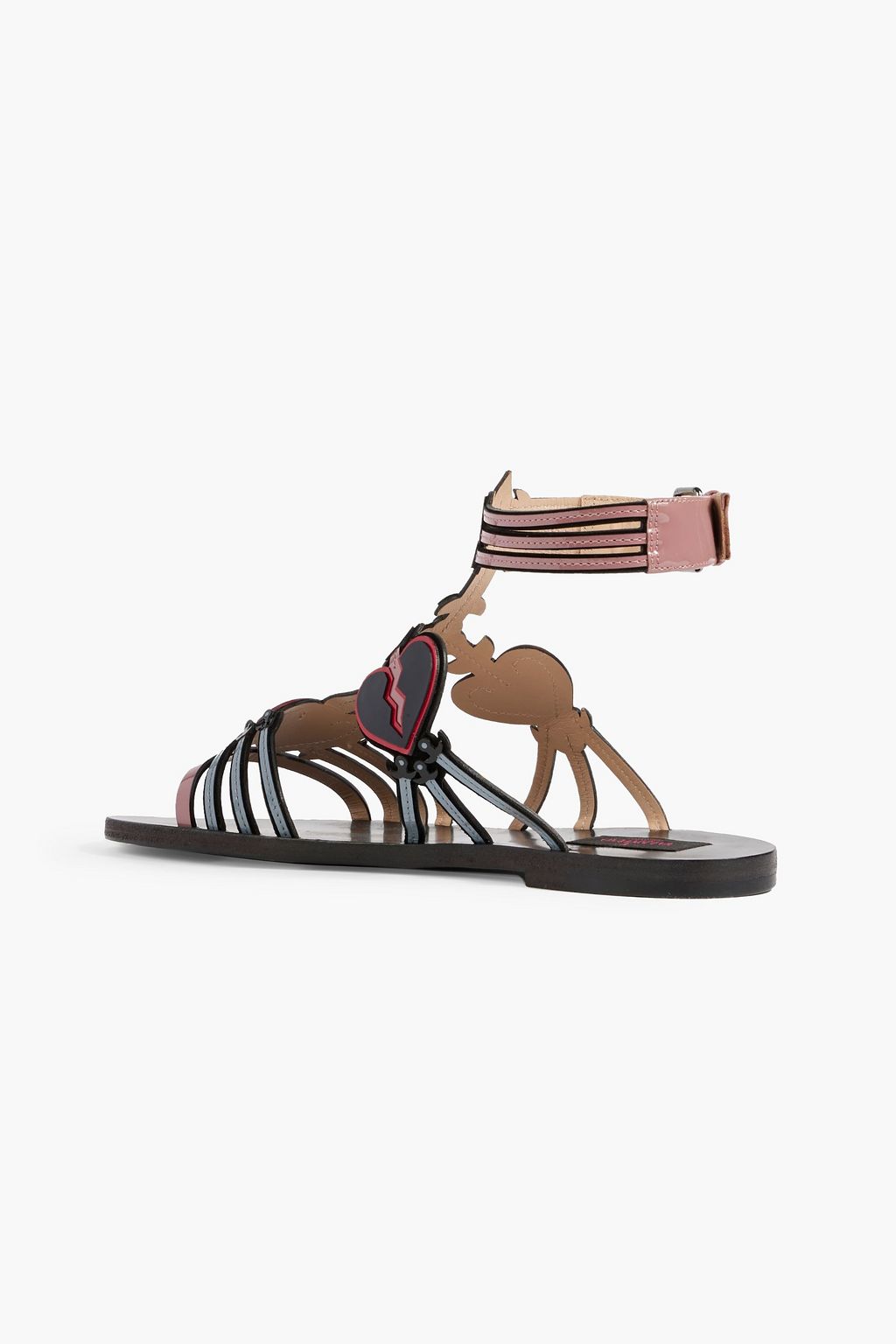 VALENTINO GARAVANI Broken Heart patent-leather sandals
