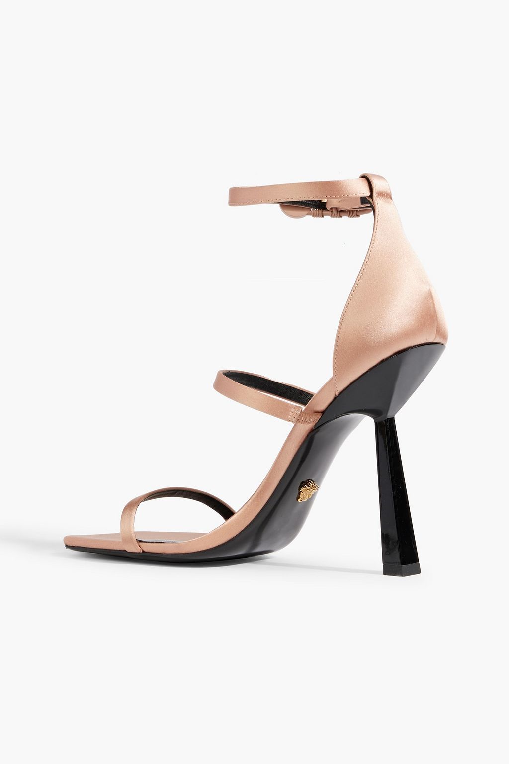 VERSACE Medusa Strappy 110 satin sandals