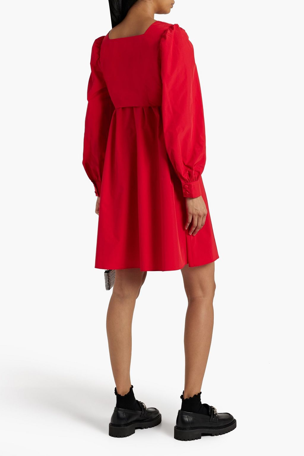 SHRIMPS Ruby layered taffeta mini dress