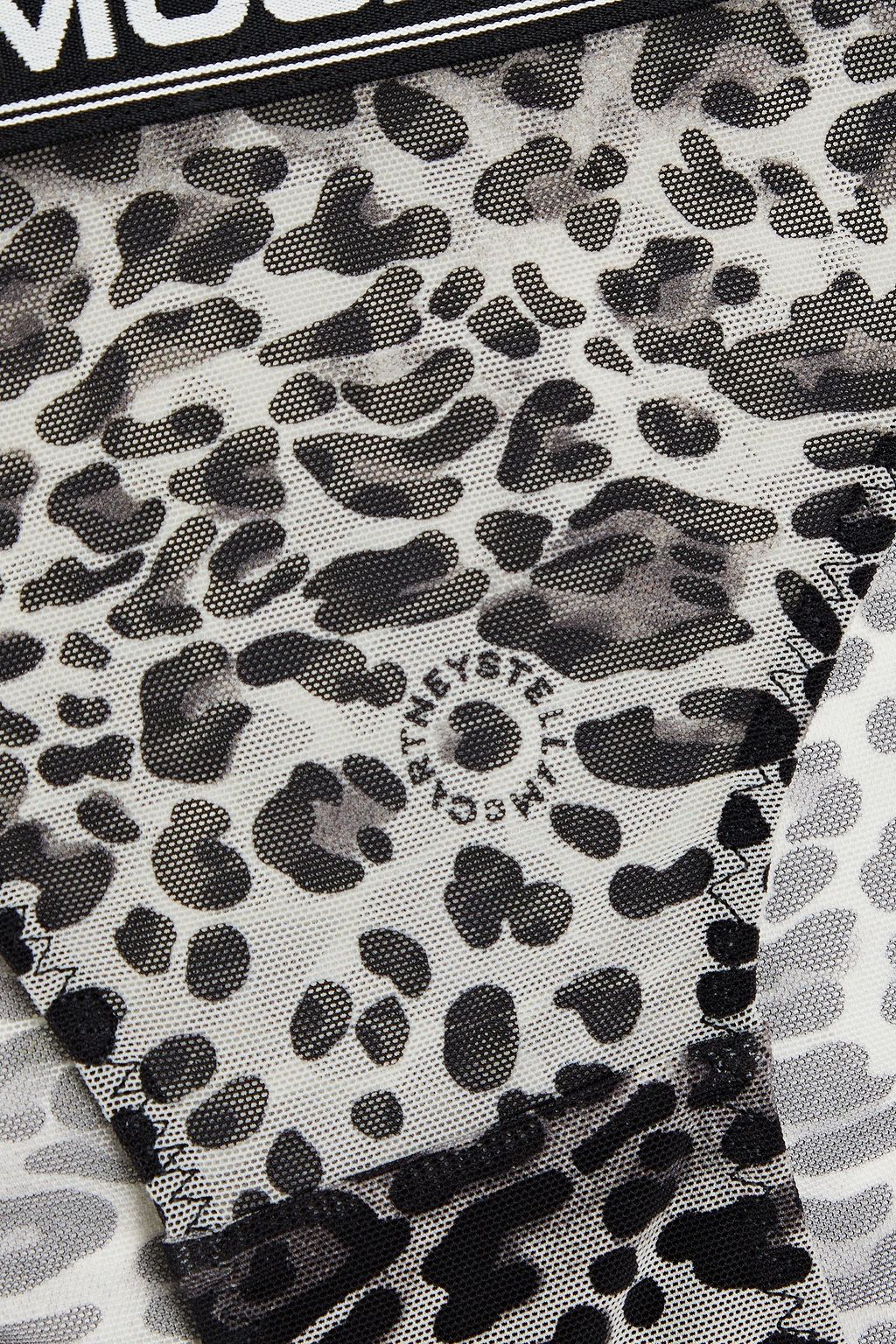 STELLA MCCARTNEY Leopard-print stretch-mesh low-rise briefs