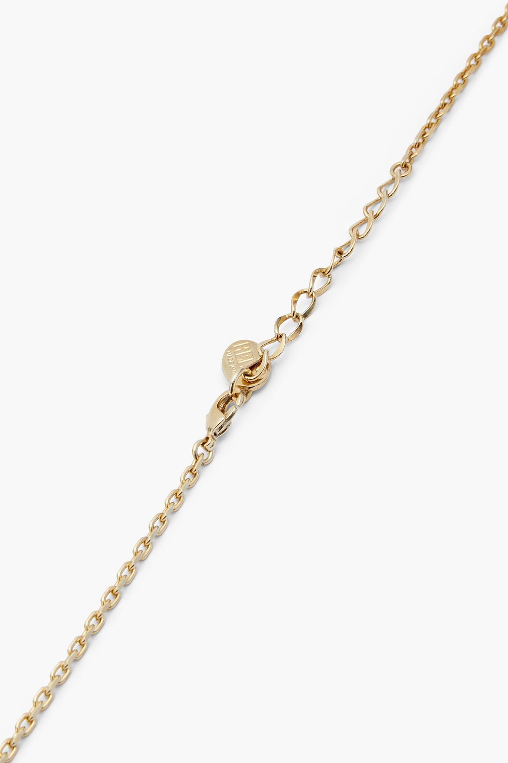 RED(V) Faux pearl-embellished gold-tone necklace