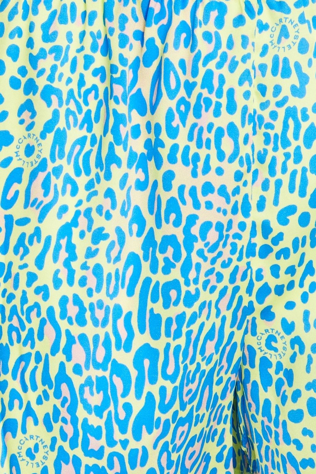 STELLA MCCARTNEY Leopard-print stretch-silk satin pajama shorts
