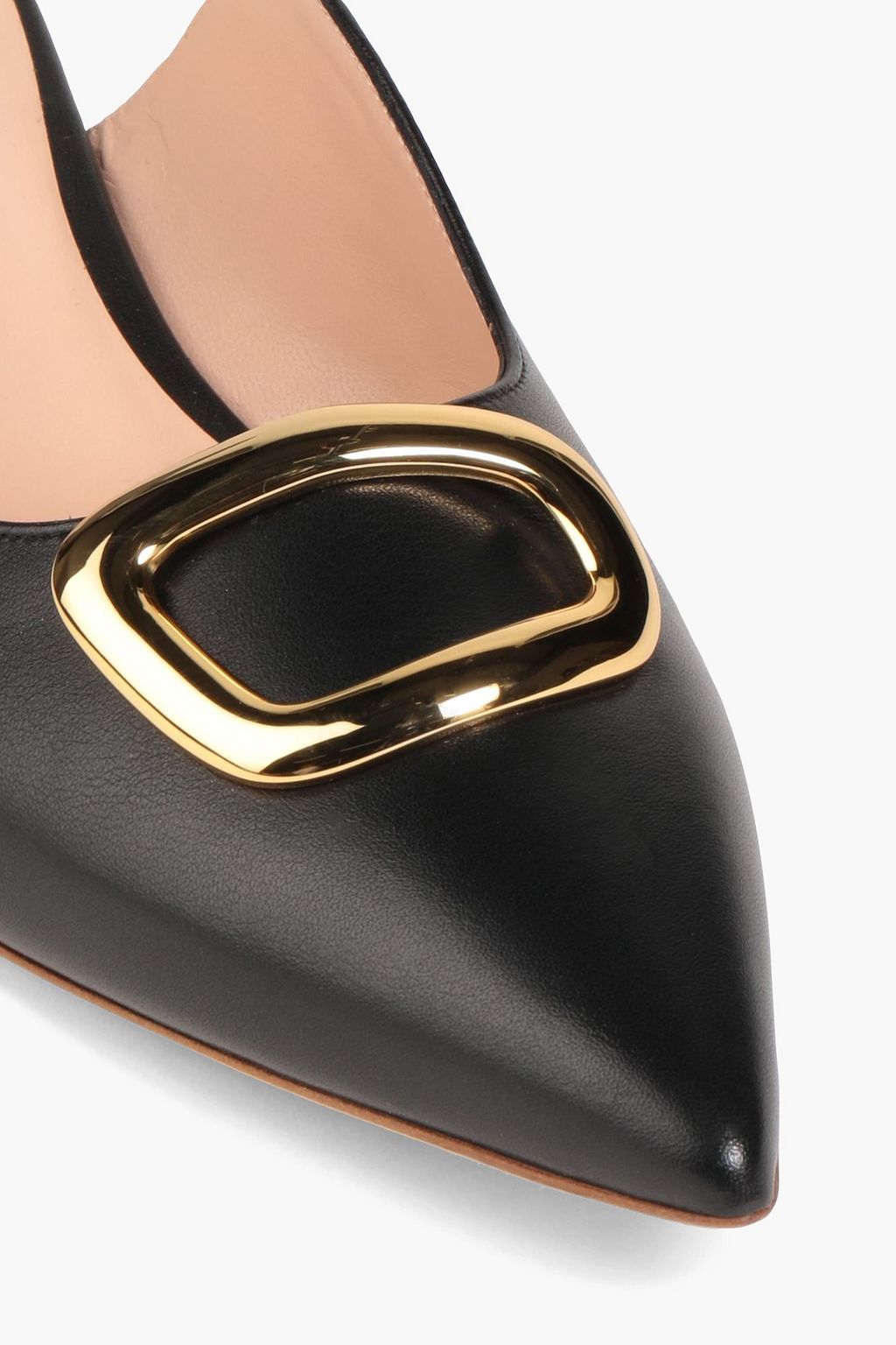 RUPERT SANDERSON Silverling embellished leather slides