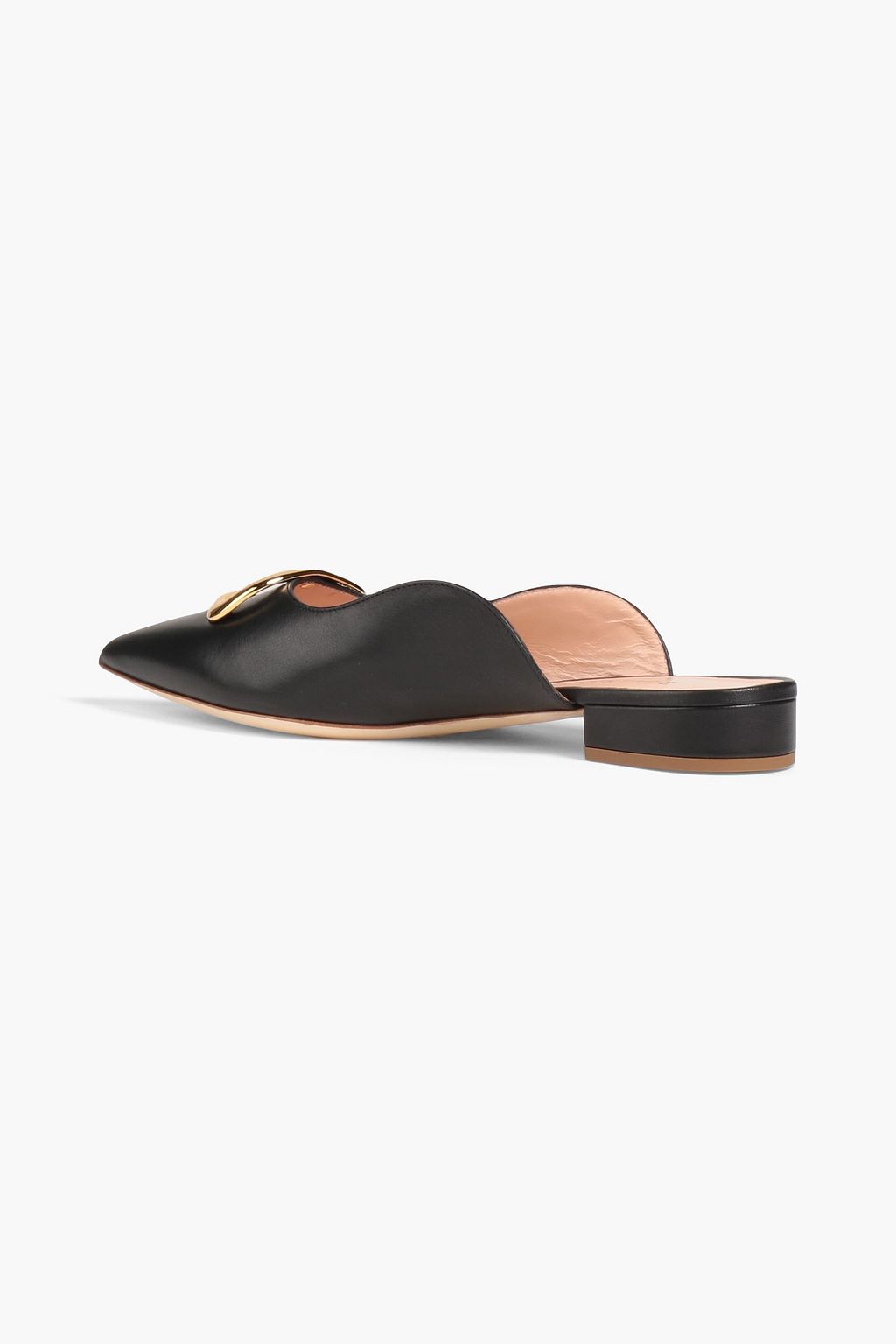 RUPERT SANDERSON Silverling embellished leather slides