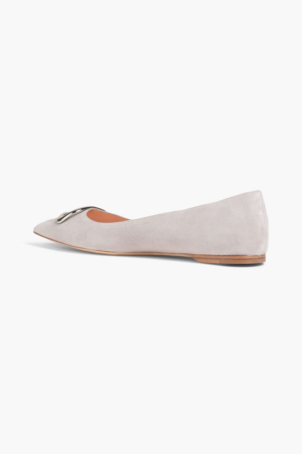 RUPERT SANDERSON Age embellished suede point-toe flats