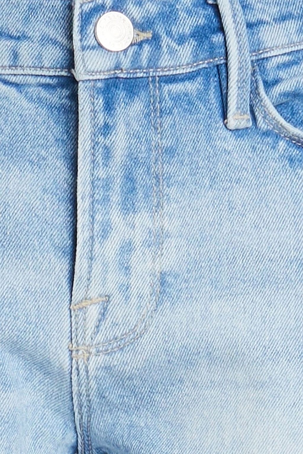 FRAME بنطلون جينز «لو غارسون» بخصر متوسط الارتفاع وقصة أرجل ضيقة