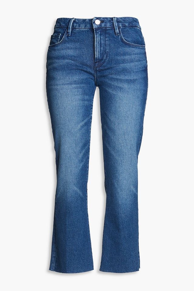 Le Cropped Mini Boot mid-rise bootcut jeans