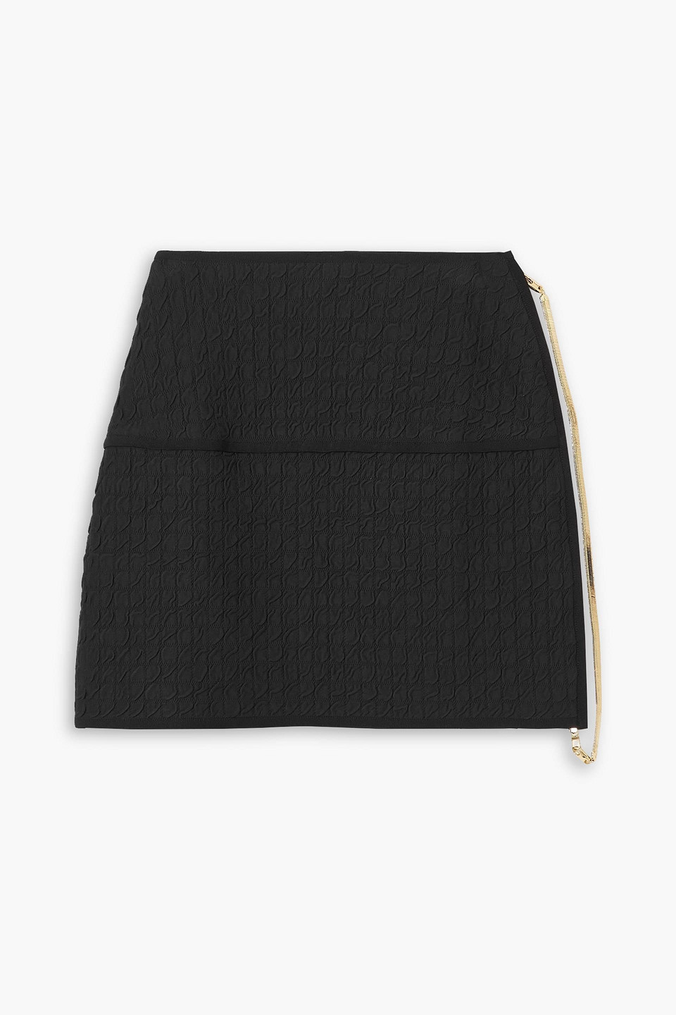 SuperTech-SuperChic embellished jacquard-knit mini skirt
