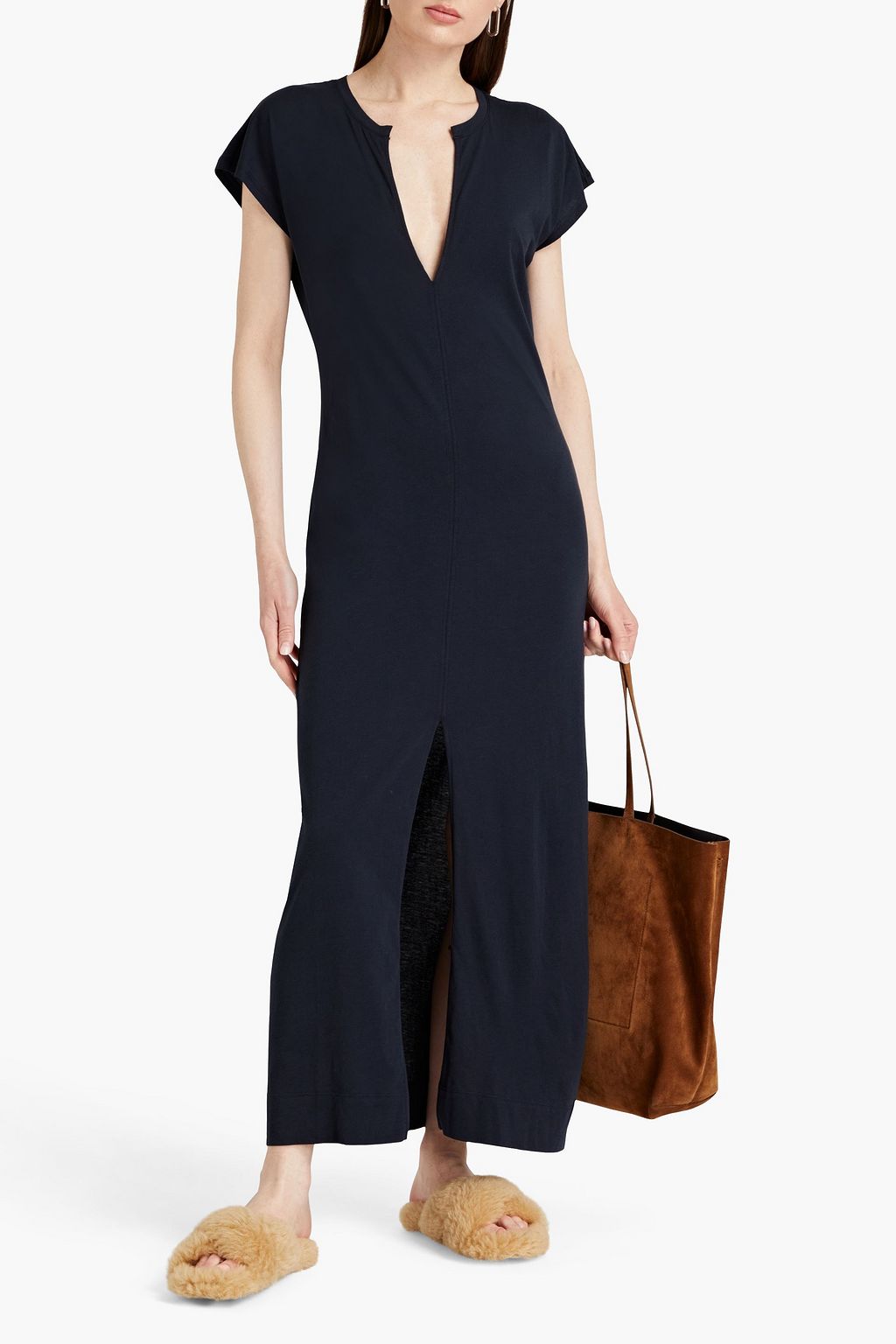 FRAME Pima cottonjersey maxi dress THE