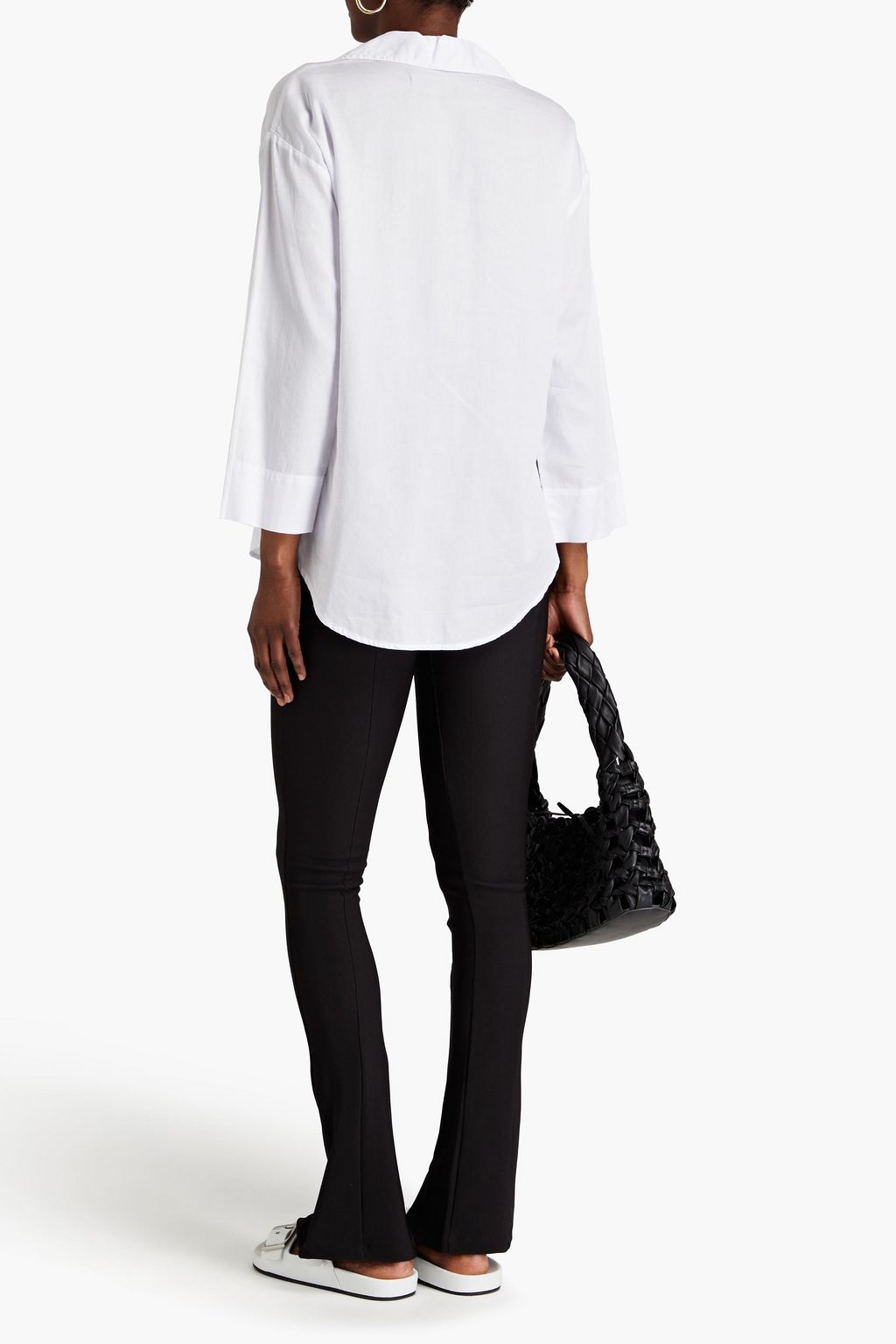 ENZA COSTA Cotton-poplin shirt
