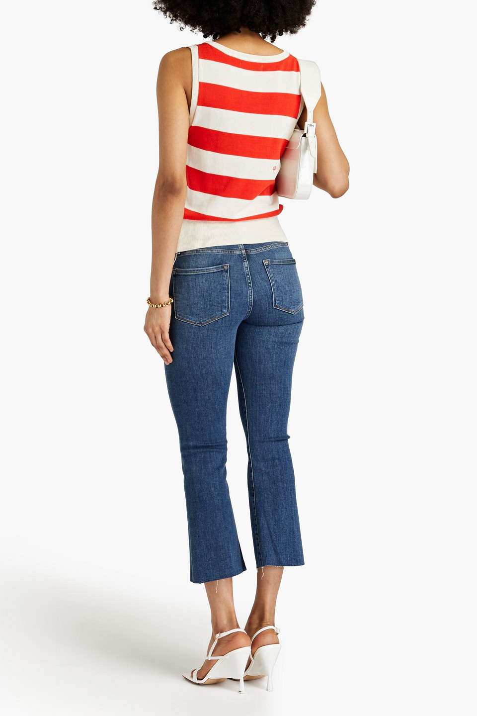 FRAME LE CROP MINI BOOT MID-RISE BOOTCUT JEANS 3074457345636653167
