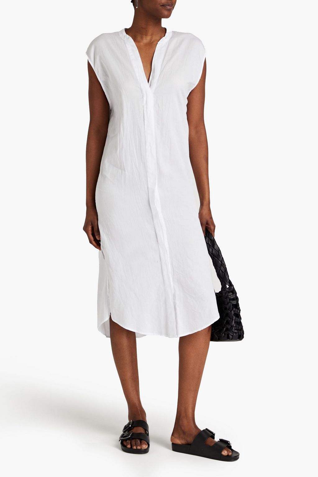 ENZA COSTA Cotton-gauze midi dress | THE OUTNET