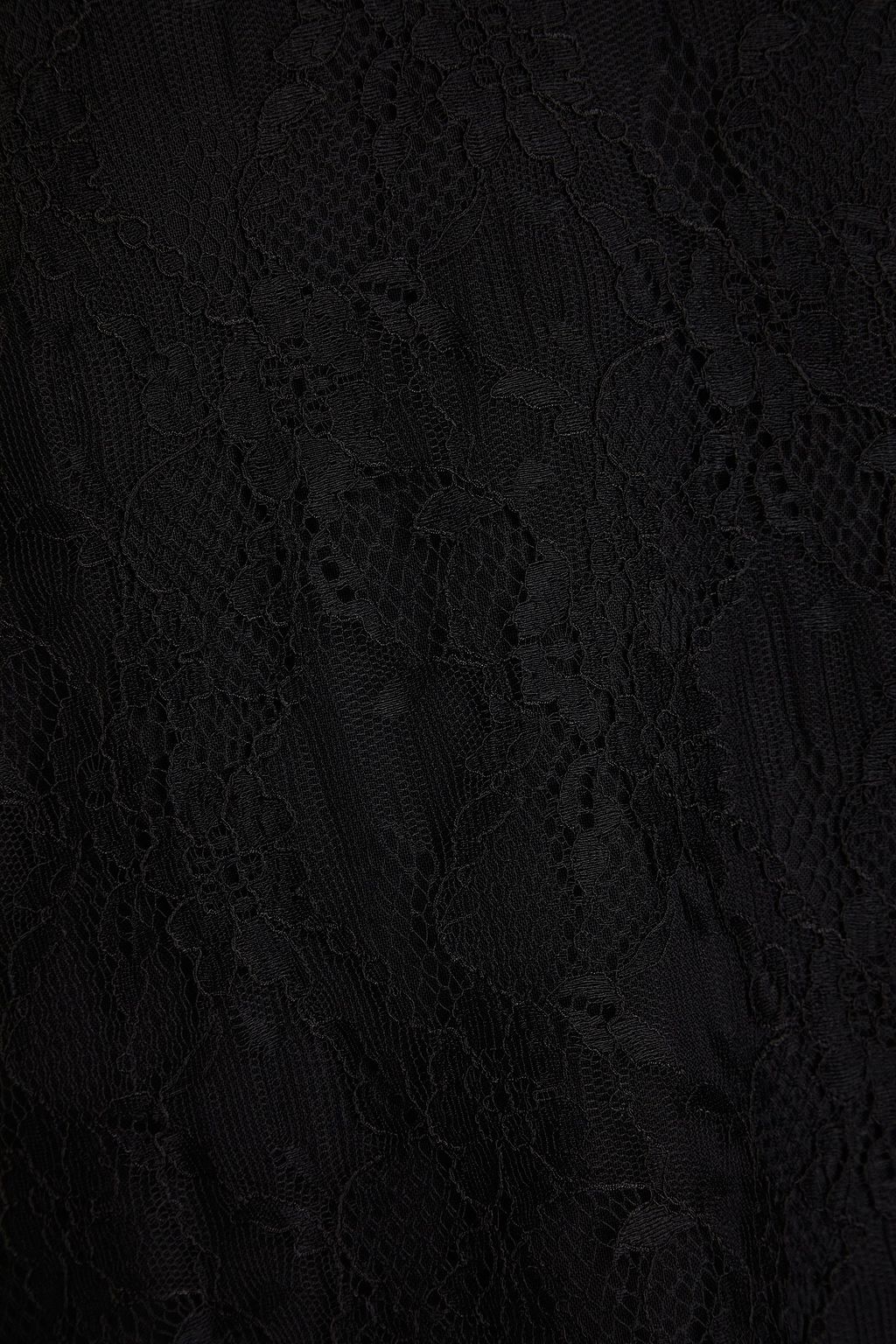 VALENTINO GARAVANI Layered corded lace and crepe mini dress