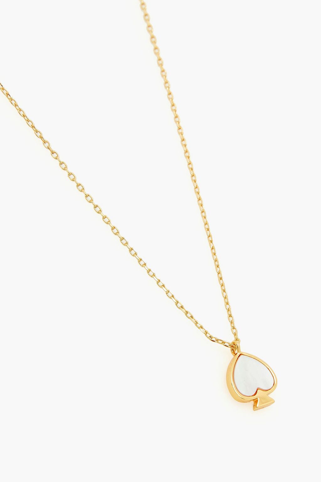 KATE SPADE NEW YORK Gold-tone mother-of-pearl necklace