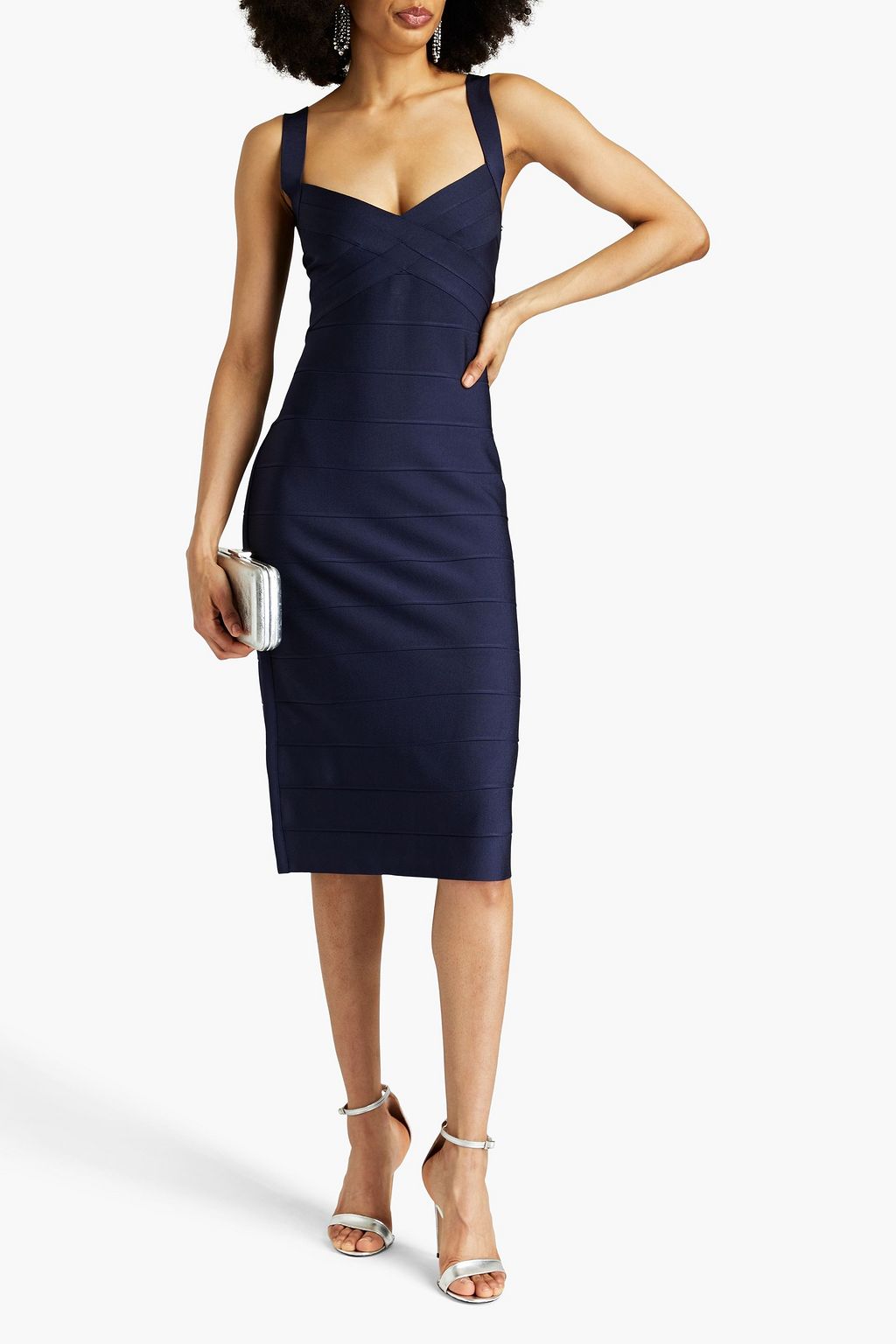 HERVÉ LÉGER Bandage midi dress