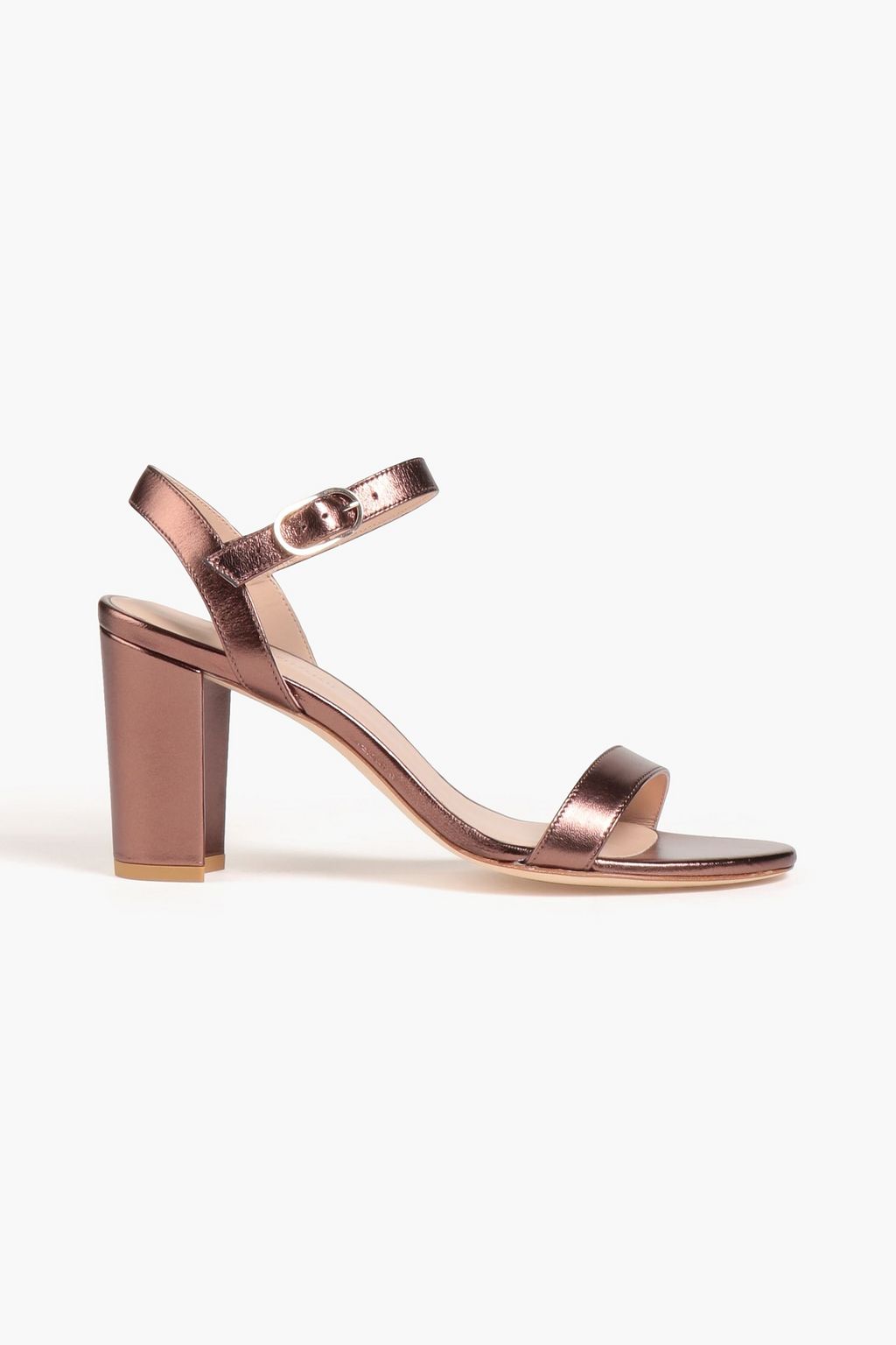 STUART WEITZMAN Taliana 80 metallic leather sandals THE OUTNET