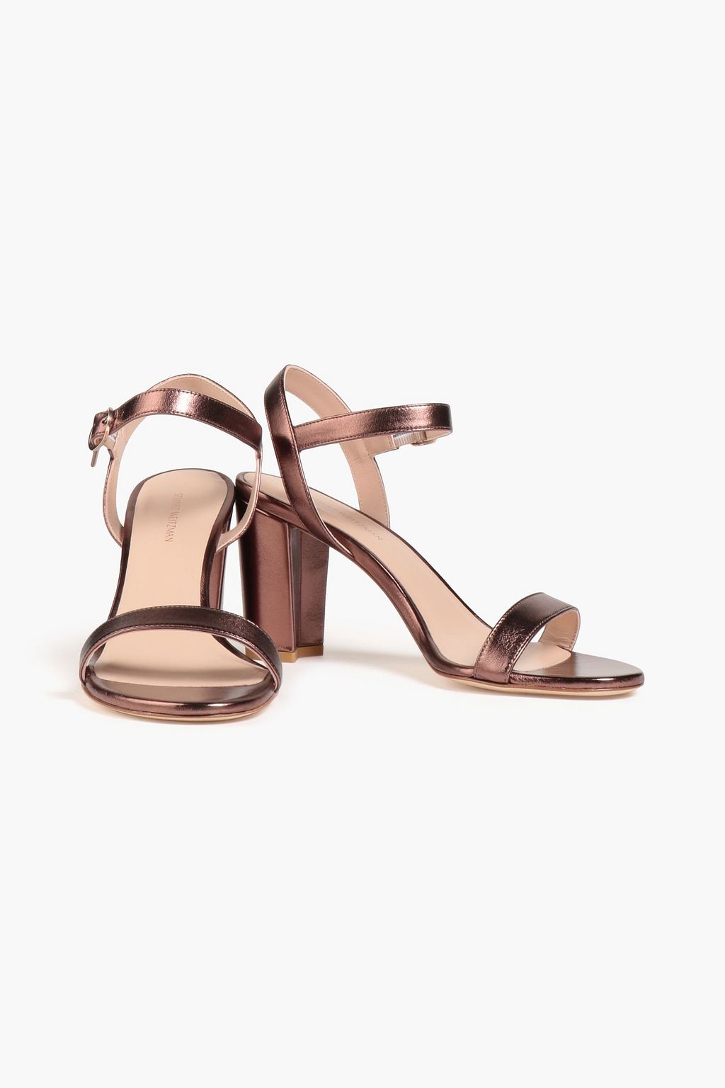 STUART WEITZMAN Taliana 80 metallic leather sandals