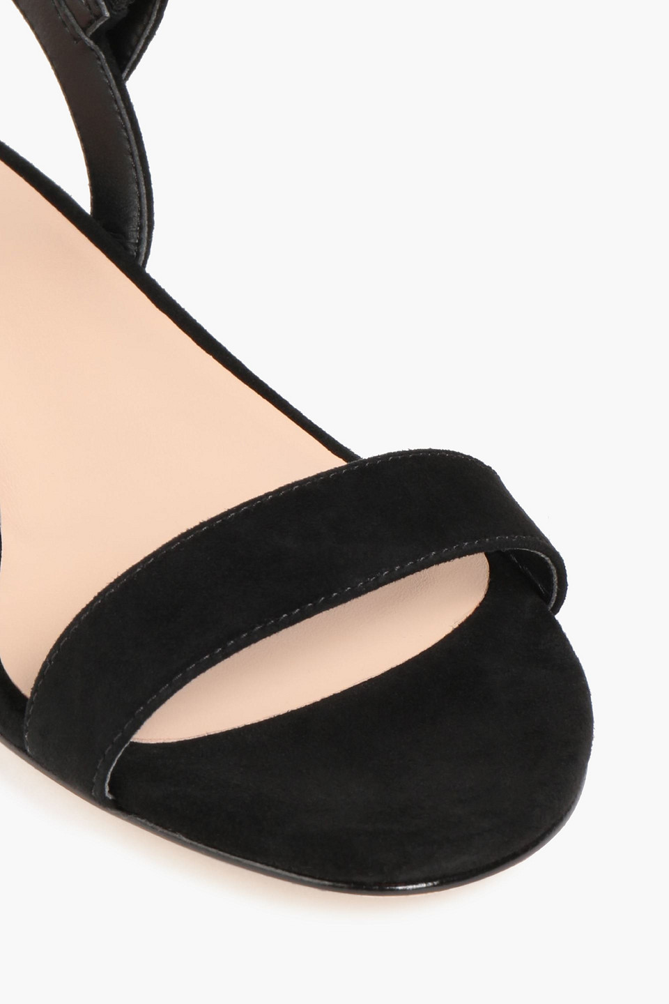 Stuart Weitzman Dancer 35 Suede Sandals In Black