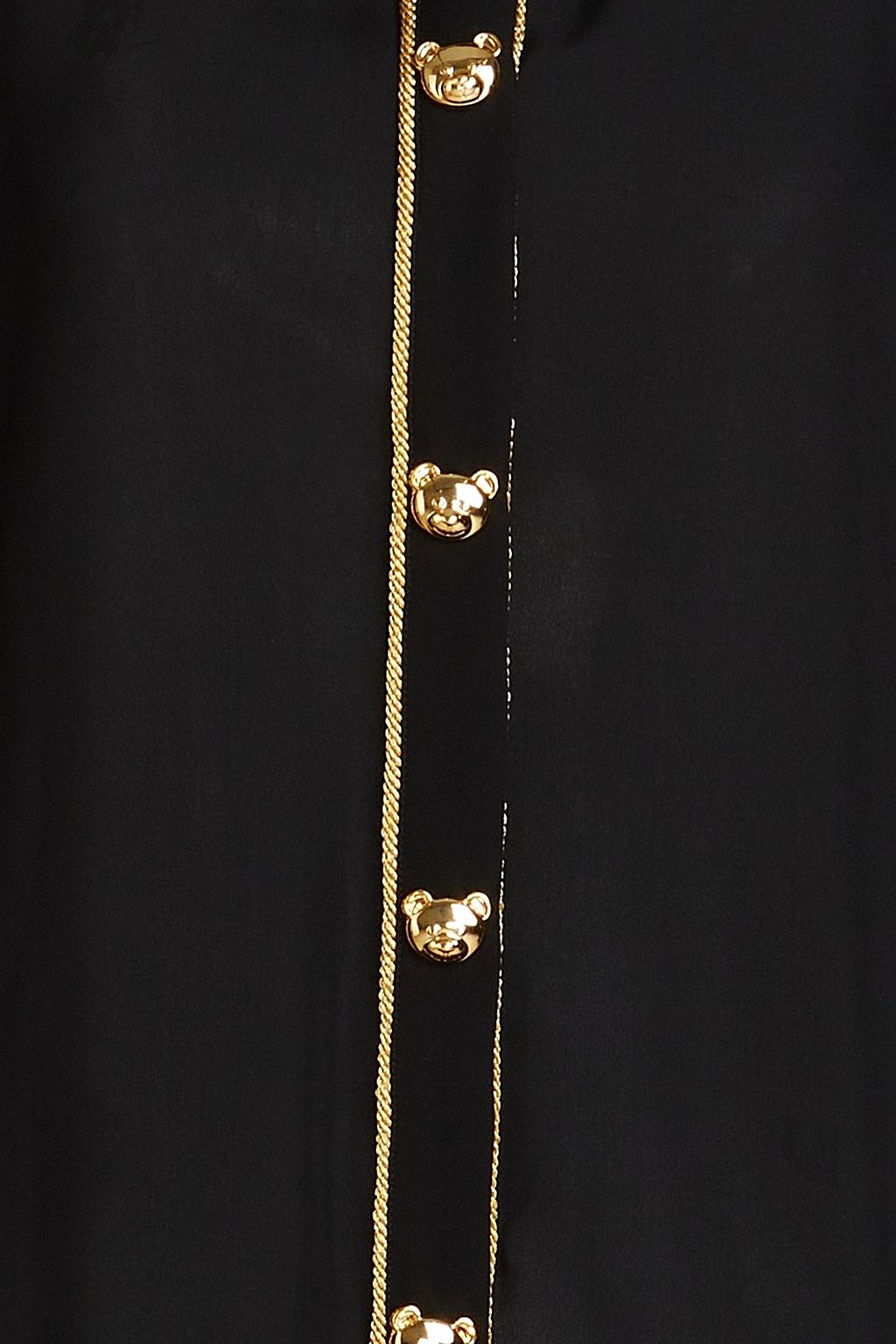 MOSCHINO Piped silk crepe de chine shirt