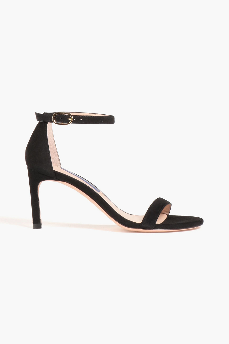 Stuart Weitzman Suede Sandals In Black