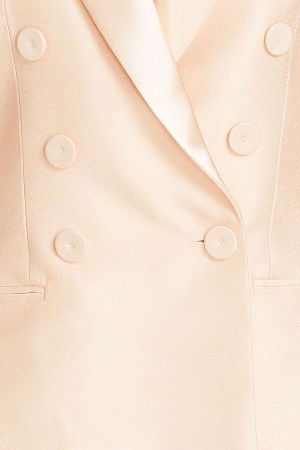 PHILOSOPHY DI LORENZO SERAFINI Double-breasted satin-trimmed twill blazer