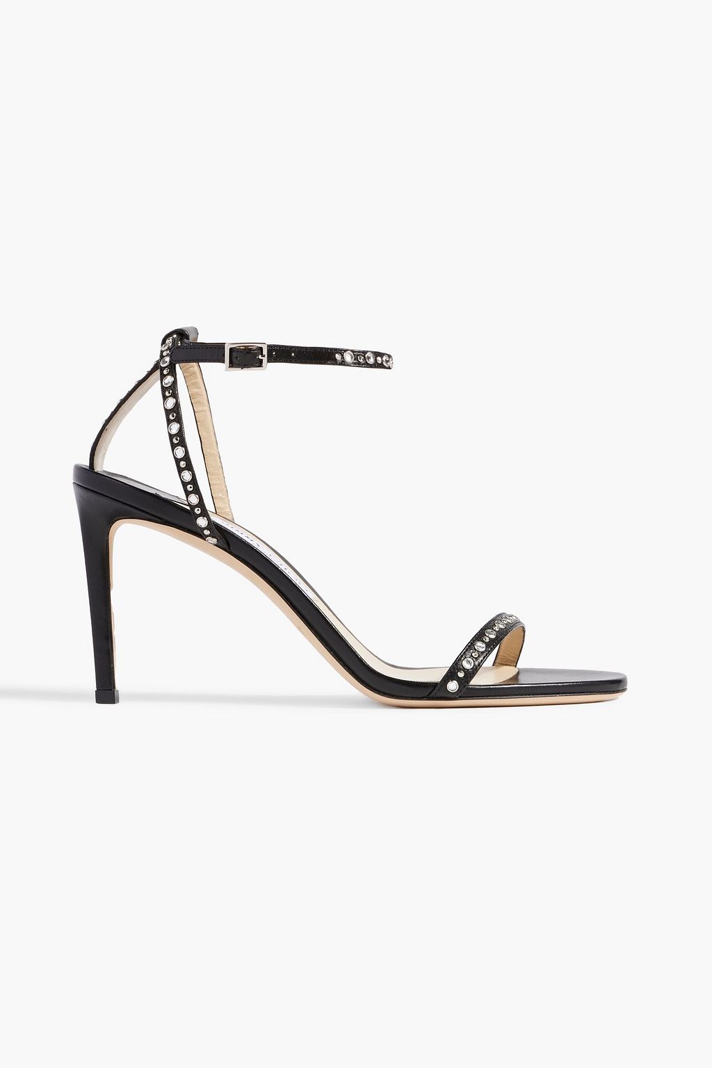 JIMMY CHOO Minny 85 embellished leather sandals | THE OUTNET