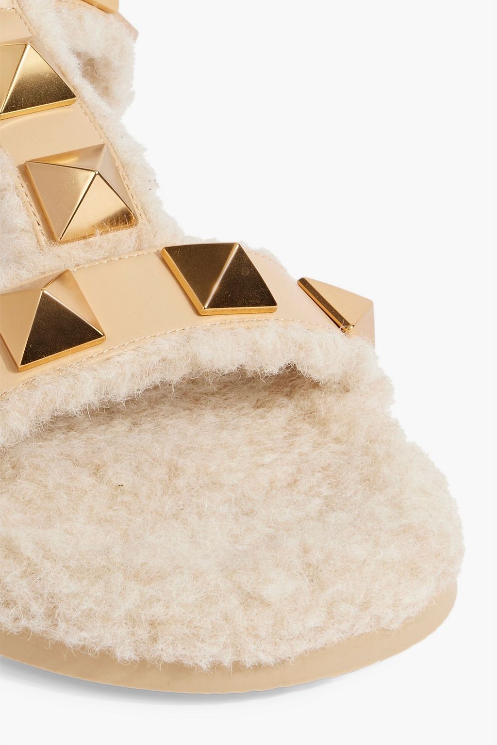VALENTINO GARAVANI Roman Stud shearling sandals