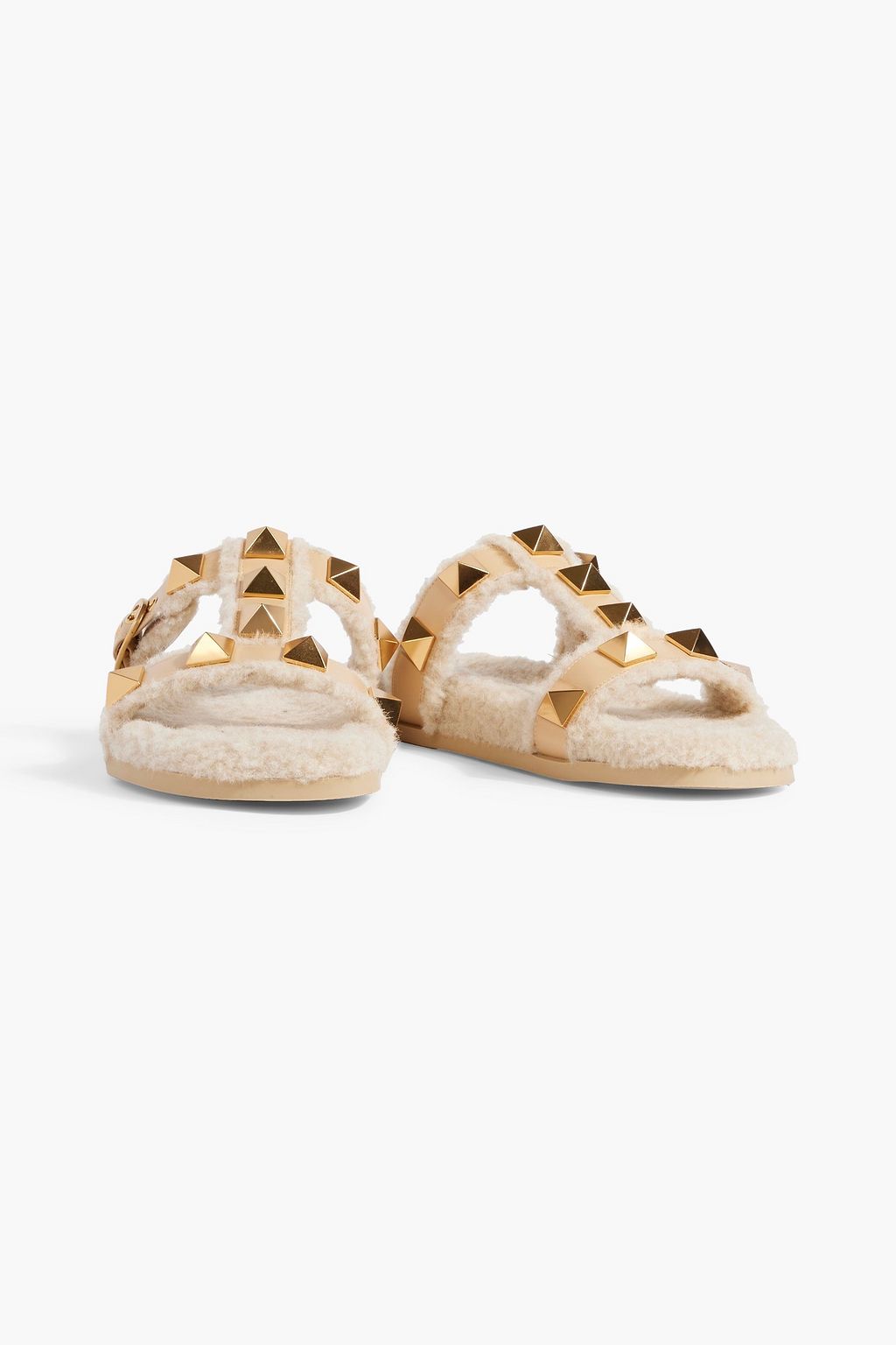 VALENTINO GARAVANI Roman Stud shearling sandals
