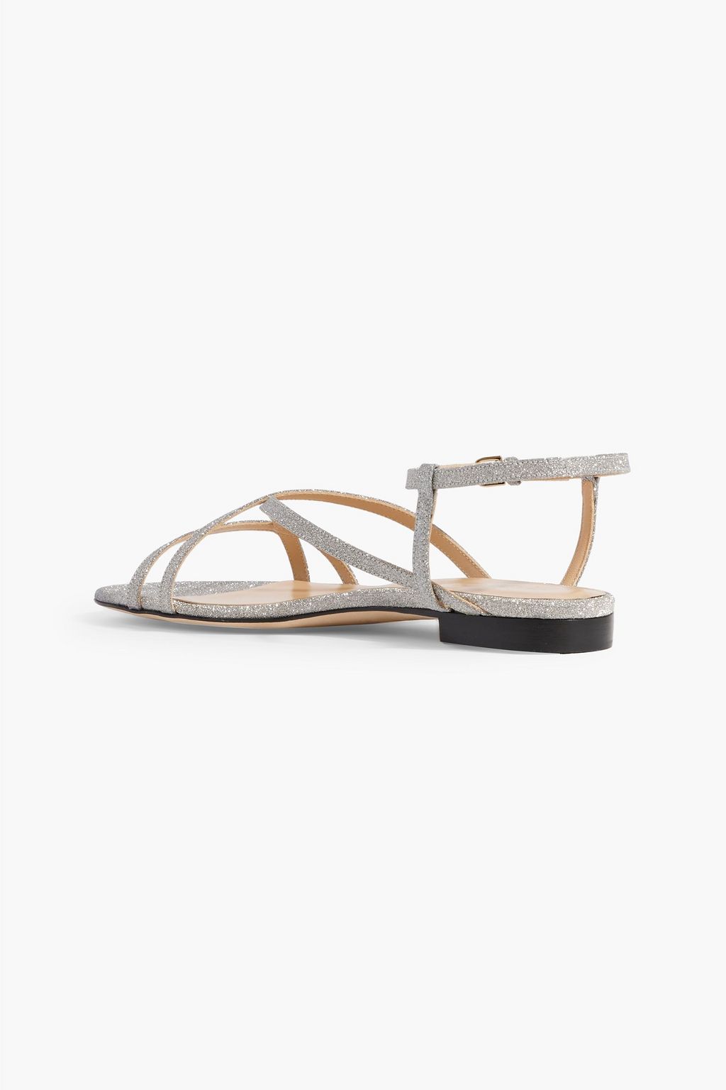 SERGIO ROSSI Bon Ton 10 glittered leather sandals